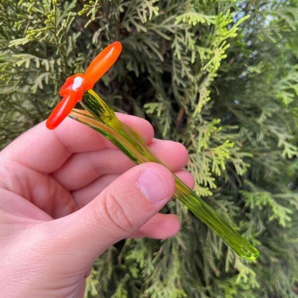 Explore affordable Orange Glass Flower Figurine - Hand Blown Murano Art Glass Flower Sculpture - Miniature Flower Ornaments for Vases - Unique Paper Gifts for Home & Garden Decoration - Image 8