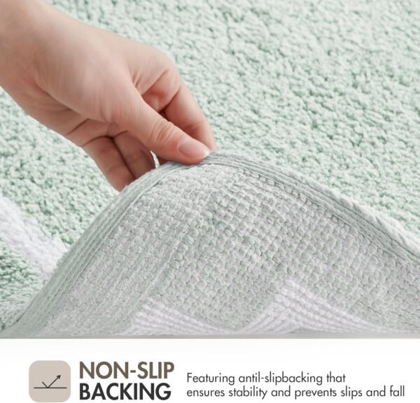 Buy recommended Madison Park Evan 100% Cotton Bathroom Rag Non-Slip Backing Luxury Tufted Plush Stuffed - Image 7