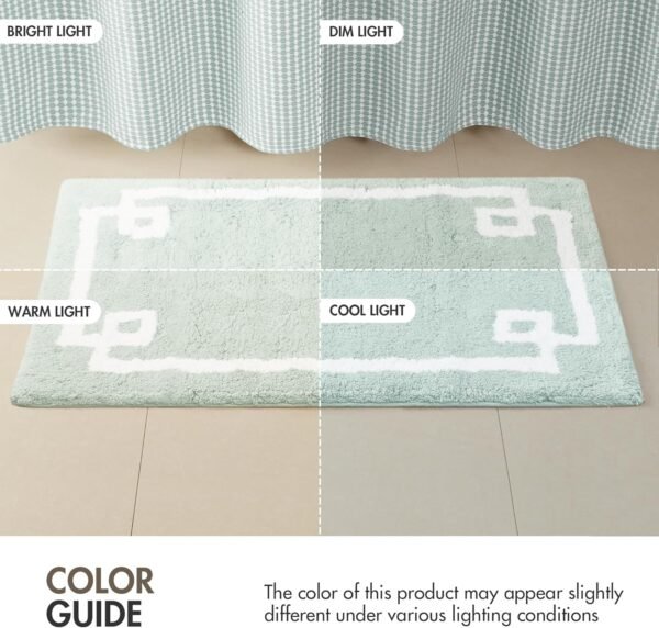 Buy recommended Madison Park Evan 100% Cotton Bathroom Rag Non-Slip Backing Luxury Tufted Plush Stuffed - Image 11