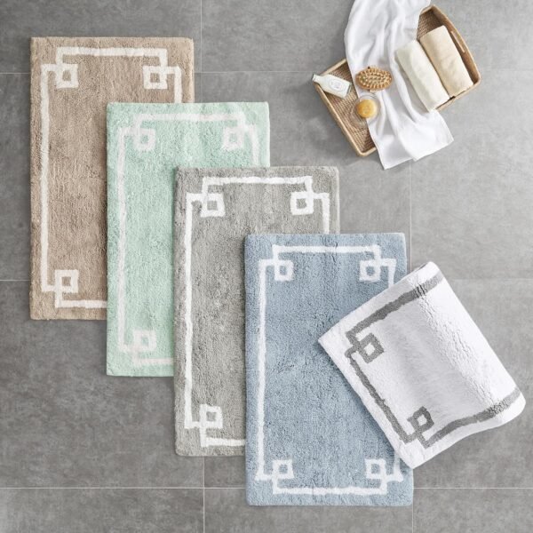 Buy recommended Madison Park Evan 100% Cotton Bathroom Rag Non-Slip Backing Luxury Tufted Plush Stuffed - Image 12