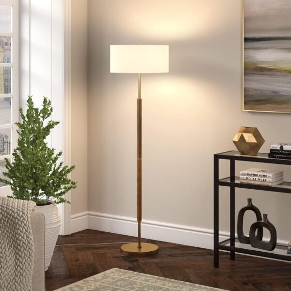 Buy the best Henn & Hart 2-RHT Floor Lamp with Fabric Shad - Image 3
