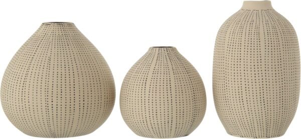 Order recommended Creative Cooperative White Stone Tool Capacity with Textured Black Polka Dots (Set of 3 Sizes) - Image 4