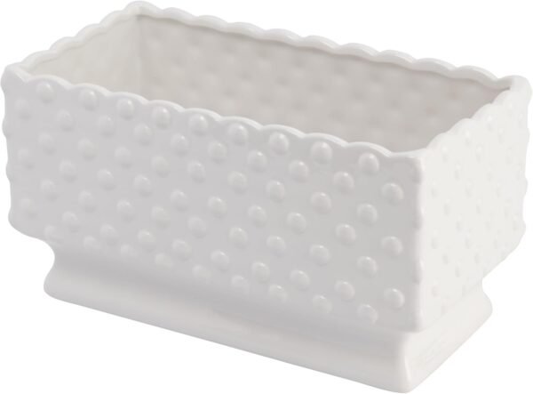 Order recommended Creative Coop White Hob Nail Rectangular Ceramic Aposing - Image 6