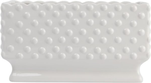 Order recommended Creative Coop White Hob Nail Rectangular Ceramic Aposing - Image 8