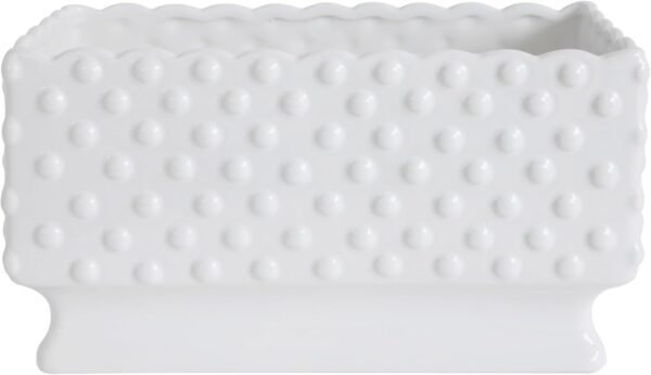 Order recommended Creative Coop White Hob Nail Rectangular Ceramic Aposing - Image 9