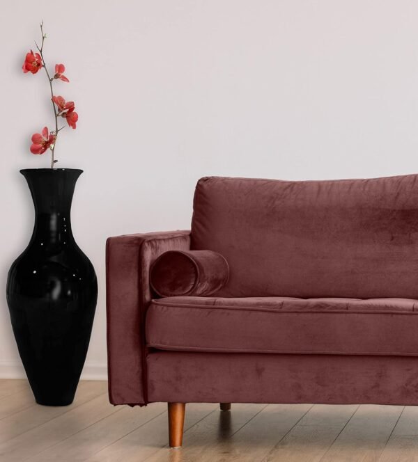 Explore affordable Tall flavoured vase, 37 inch bamboo vase, modern black vase for dining, living room, booties, big flower owner, classic floor vase for home decoration - Image 4