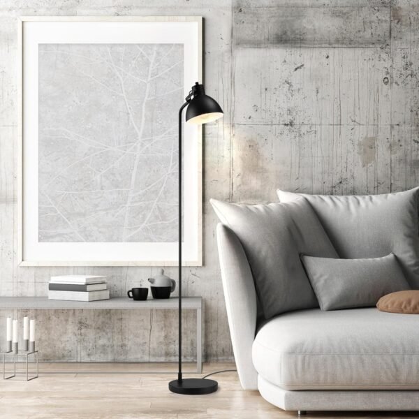 Order recommended Glove Electric 60" Floor Lamp, Matte Black, On/Off Floor Switch Socket, 6ft Black Code, Read Light, Bedroom, Living Room, Home Decor - Image 3