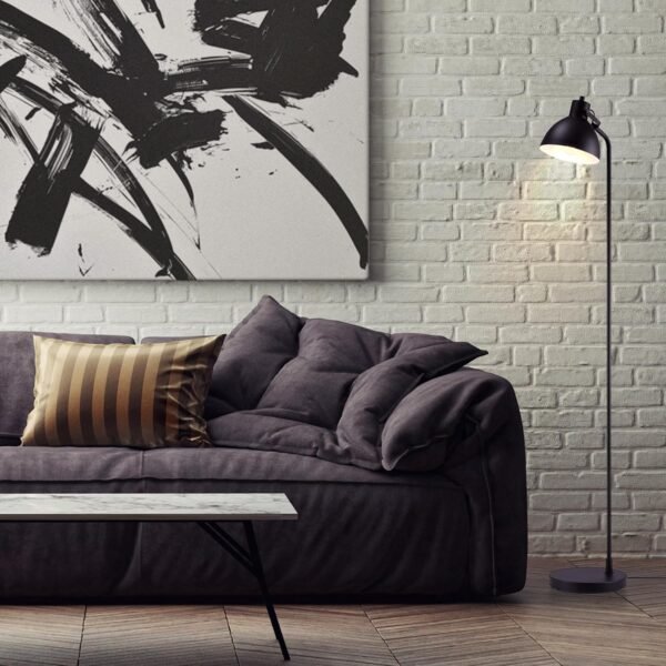 Order recommended Glove Electric 60" Floor Lamp, Matte Black, On/Off Floor Switch Socket, 6ft Black Code, Read Light, Bedroom, Living Room, Home Decor - Image 4