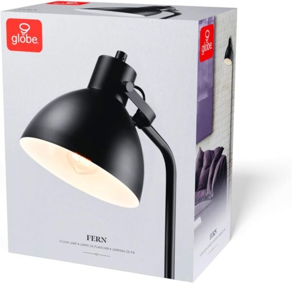 Order recommended Glove Electric 60" Floor Lamp, Matte Black, On/Off Floor Switch Socket, 6ft Black Code, Read Light, Bedroom, Living Room, Home Decor - Image 10