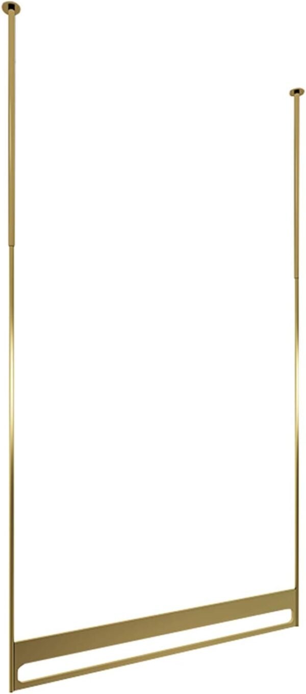 Buy recommended Floor - Exceptional Solid Wood Rotating Coat Rack, Golden Wrought Iron Clothing Display Stand Hanging Rod - Stylish Retail Ceiling Rack for Stores, Window Displays, Clothes - Image 2