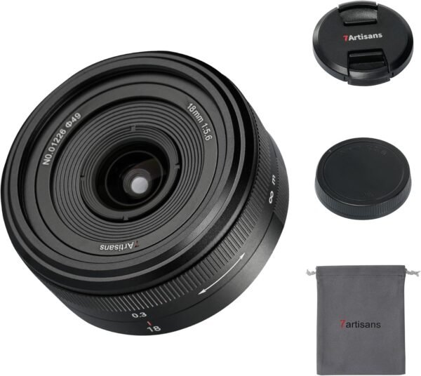 Explore recommended 7artisans 18mm F5.6 Full Frame Manual Focus Ultra Thin Lens Leica Panasonic L S1 S5 S9 SERISE DC-S1H, DC-S5M2, LUMIX S9 Mirrorless Camera - Image 2