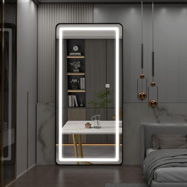 Explore recommended Dim 3-color LED light full body dressing mirror - Image 2