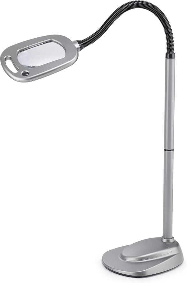Explore recommended Light a fire! Fulcrum, 20072-401 Multiflex 12-LED Floor Magnifier Lamp, Silver, Single Pack - Image 2