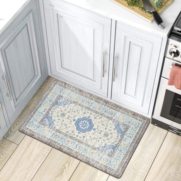 Grab affordable Traditional Rug Shop Anti-Fatigue Standing Mat 18"x30" Blue - Image 2