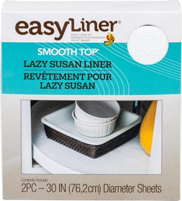 Grab high-quality Smooth Top Easy Line Lazy Susan Riat Kit - Easy to install, round, non-slip shelf line - Image 2