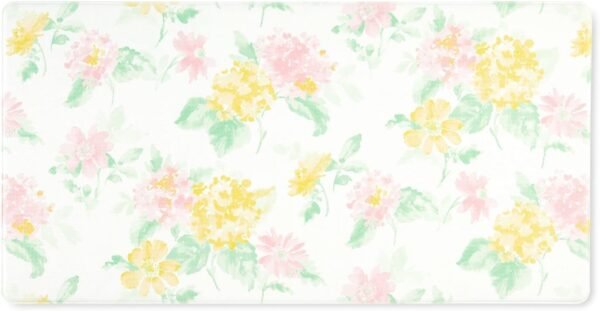 Order affordable Martha Stewart Amber Floral Daisy Stripe Preversible Waterproof Kitchen Mat, Pink/Yellow, 20"x39" - Image 2