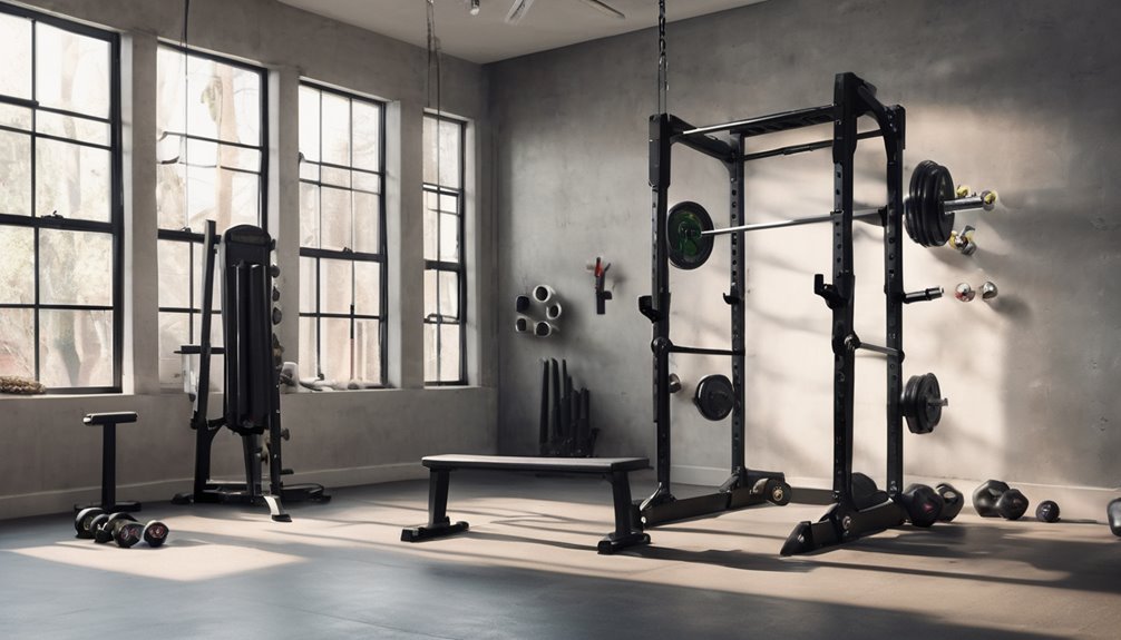 garage gym space saving durable equipment