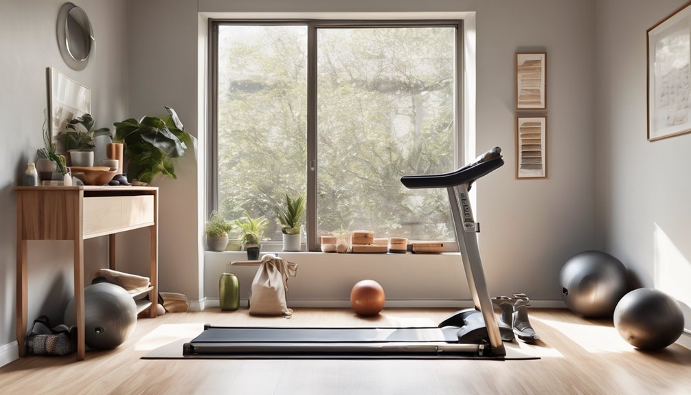 space saving adjustable portable fitness equipment