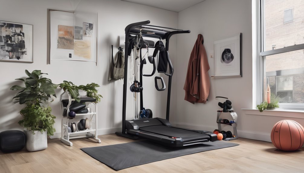 space saving fitness gear