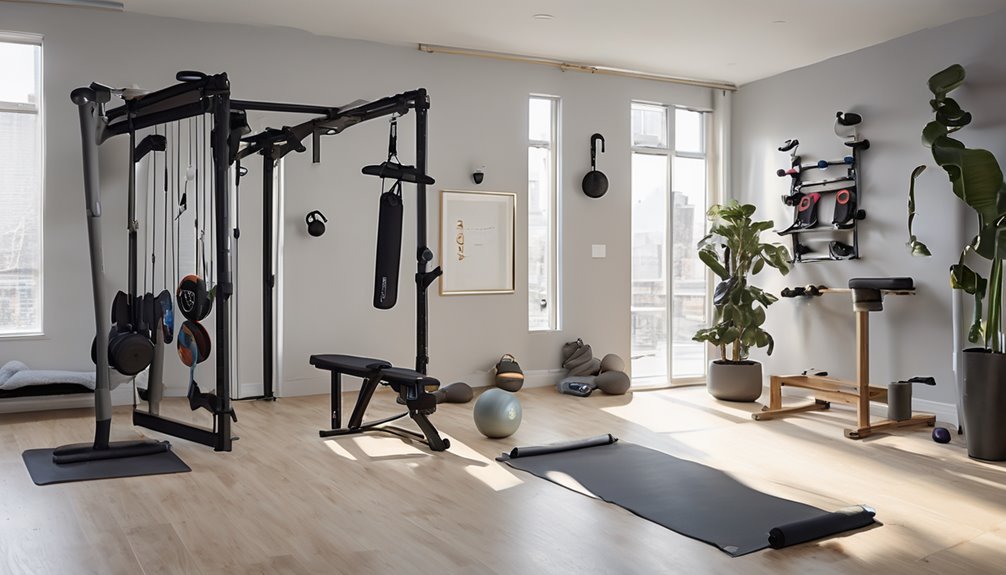 space saving multi function fitness gear