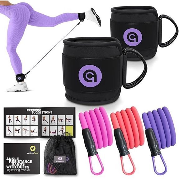 activegear ankle resistance bands set