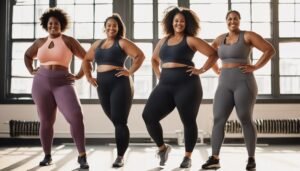 fat women workout gear confident comfort